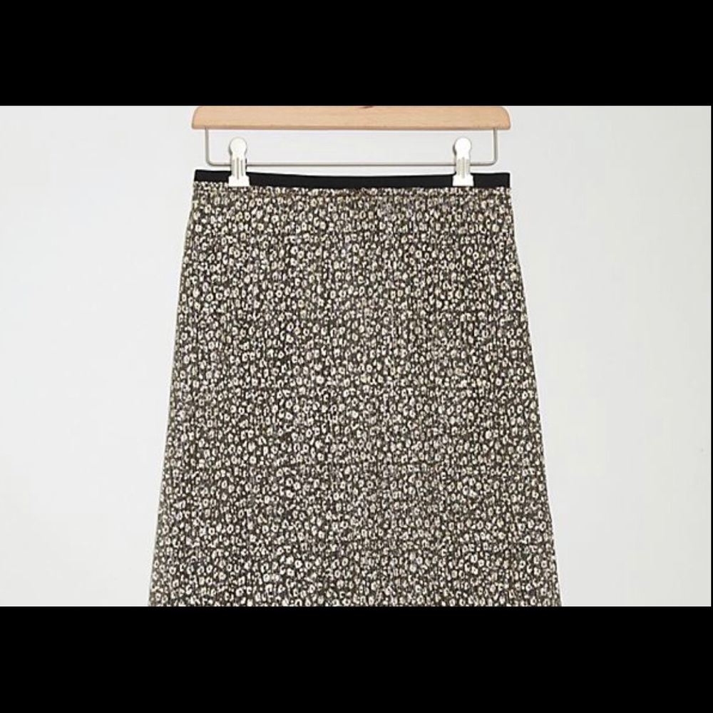Anthropologie Amina Shimmer A line skirt